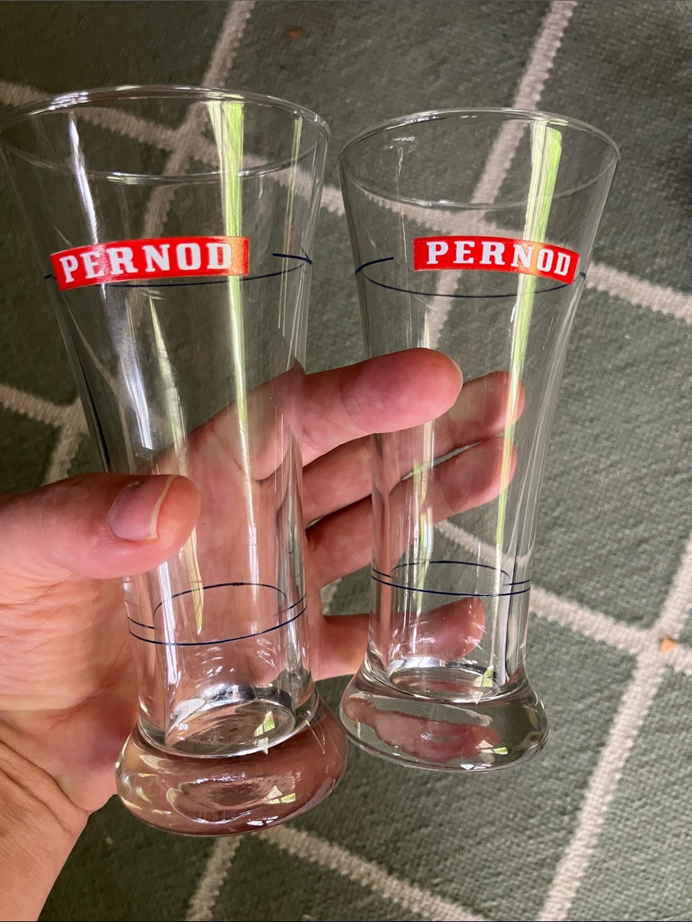 Branded Clear Glass Pilsner - Red Logo
